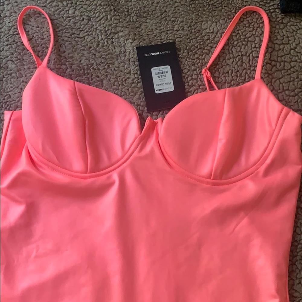 Brand new neon pink dress